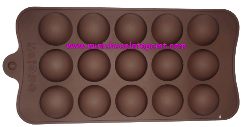 [SKU-P-2219631330S] Individual Chocolate Silicon Mould Half Round