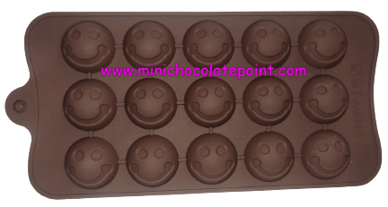 [SKU-P-2219618255S] Individual Chocolate Silicon Mould Smiley Face Round