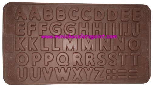 [SKU-P-2219616598S] Designer Chocolate Silicon Mould A to Z