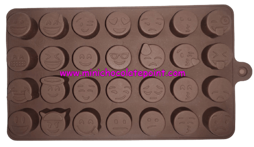[SKU-P-2219608419S] Designer Chocolate Silicon Mould Emoji
