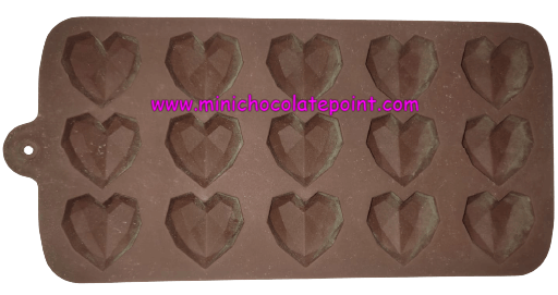 [SKU-P-2219608411S] Designer Chocolate Silicon Mould Pinata Small Heart