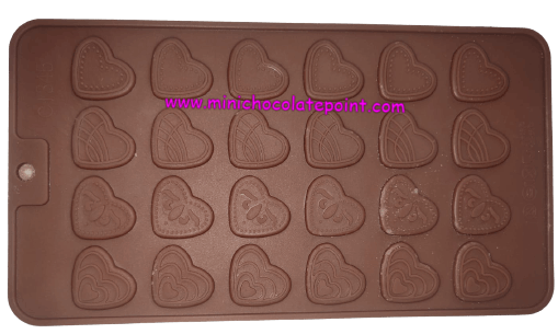 [SKU-P-2219608404S] Designer Chocolate Silicon Mould Heart for Ganache