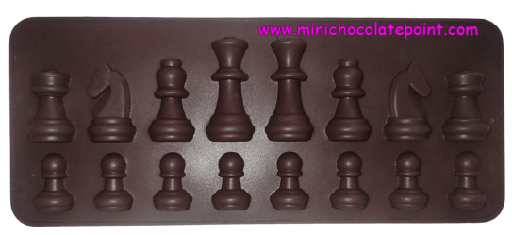 [SKU-P-2219608121S] Designer Chocolate Silicon Mould Chess
