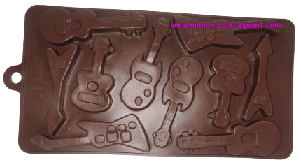 [SKU-P-2219608109S] Designer Chocolate Silicon Mould Guitar