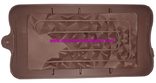 [SKU-P-2219607435S] Bar Chocolate Silicon Mould Half Broken