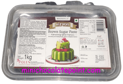 [SKU-P-2219571976S] Bakersville Vizyon Sugar Paste 1kg ( Brown Sugar Paste  )