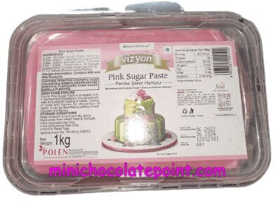 [SKU-P-2219571973S] Bakersville Vizyon Sugar Paste 1kg ( Pink Sugar Paste  )