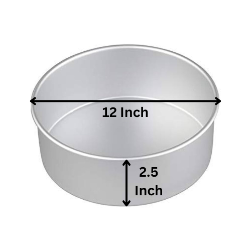 [SKU-P-2219570199S] Aluminum Round Cake Tin ( 12 Inch  )